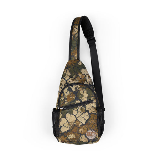 Cracked Earth sling bag